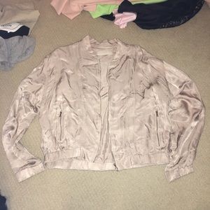 Satin bomber jacket